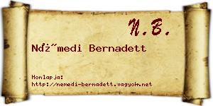 Némedi Bernadett névjegykártya