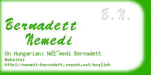 bernadett nemedi business card